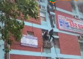 दिल्ली : मुखर्जी नगर के कोचिंग सेंटर में लगी आग, 4 छात्र घायल