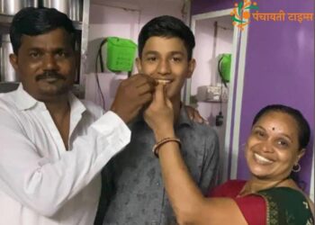 मुंबई के ठाणे में लड़का 10 वीं में 35% नंबर लाया, माँ बाप ने टॉपर जैसा जश्न मनाया