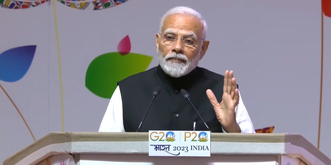 पीएम मोदी ने संसदीय अध्यक्ष शिखर सम्मेलन (P20) को सम्बोधित किया