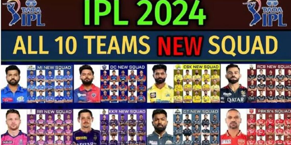 ipl 2024 team list