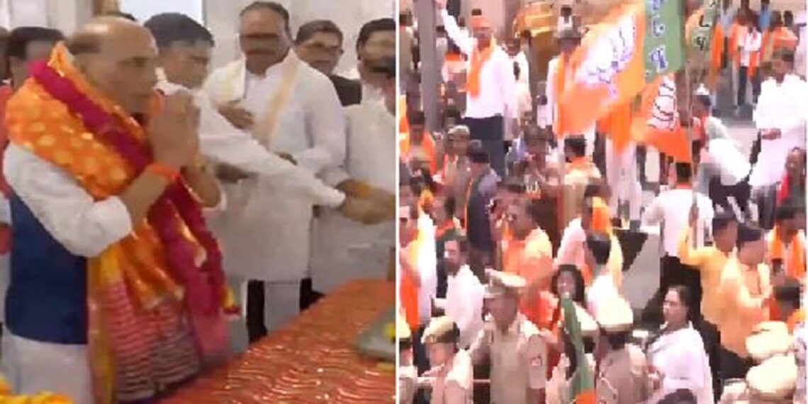 Rajnath Singh and Smriti Irani nomination today