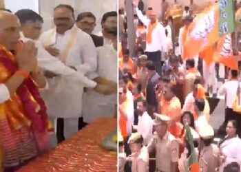 Rajnath Singh and Smriti Irani nomination today