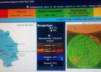 दिल्ली के इतिहास में सबसे अधिक तापमान 52.3 डिग्री दर्ज किया गया, मौसम का मिजाज भी बदला