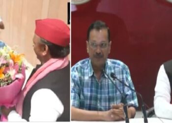arvind kejriwal akhilesh yadav press conference