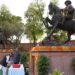 संसद परिसर में स्वतंत्रता सेनानियों की मूर्तियां खिसकाने पर विपक्ष ने जताई आपत्ति