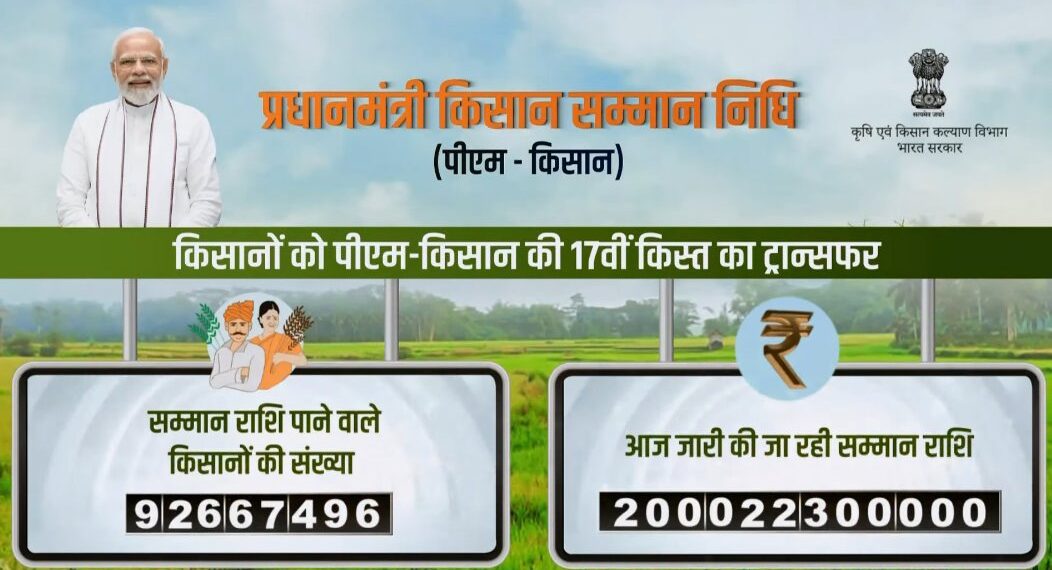 पीएम मोदी ने पीएम किसान सम्मान निधि की 17वीं किस्त जारी की - Panchayati Times