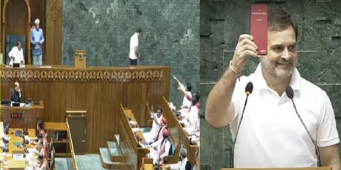 Parliament Session 2024: Rahul Gandhi took oath with a copy of the Constitution in his hand.