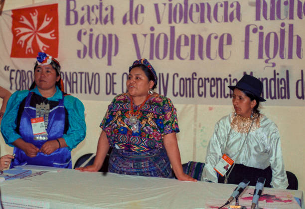 Menchú & Others At The Fourth World Conference On Women