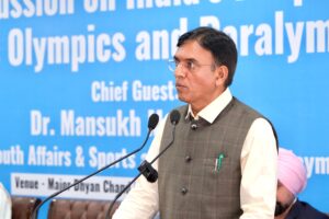 Union Sports Minister Mansukh Mandaviya