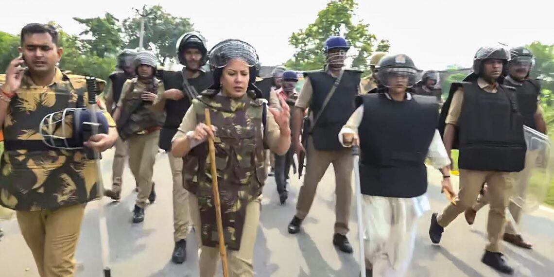 Bahraich: Heavy force deployed after arson, CM called a meeting