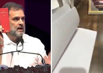 Congress Accused Of Distributing Blank 'Constitution' Books in nagpur maharashtra