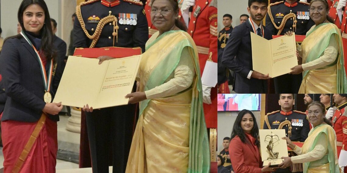 खेल रत्न से नवाजे गए मनु भाकर और डी गुकेश, नीतू घंघास को मिला अर्जुन पुरस्कार - Panchayati Times