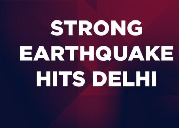 Breaking: Strong earthquake tremors in Delhi-NCR, people came out of their homes in panic