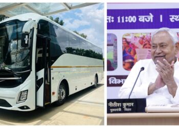 Nitish government is going to run 299 AC and Non AC buses from Bihar to Uttar Pradesh, Delhi, Punjab, Haryana and West Bengal