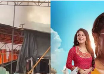 Mumbai: A massive fire broke out on the set of TV show 'Anupama' in Goregaon Film City