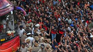 Bengaluru stampede- Karnataka government blamed RCB: did not take permission for parade, called people by posting Kohli's video