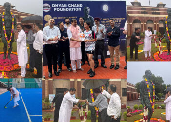 राष्ट्रीय खेल दिवस पर मेजर ध्यानचंद को GMF महासचिव, IMSA अध्यक्ष एवं SOGF के संस्थापक एवं सलाहकार अधिवक्ता नंदन झा ने दी श्रद्धांजलि - Panchayati Times