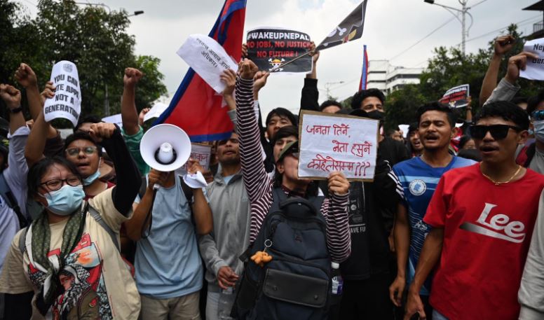 Generation-Z protests against ban on social media in Nepal, (Pic image- SM)