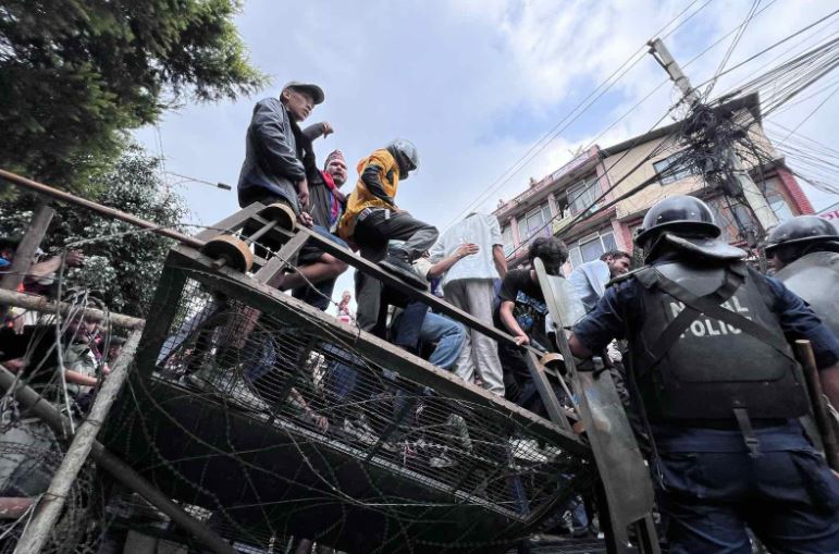 Generation-Z protests against ban on social media in Nepal, (Pic image- SM)