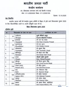 बीजेपी की दूसरी सूची जारी, इन नेताओं के कटे टिकट - Panchayati Times