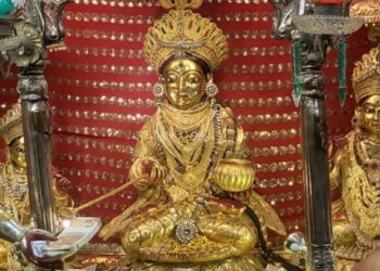The Mata Annapurna Devi Temple in Varanasi, open only four days a year, offers a 'treasure coin' as prasad.
