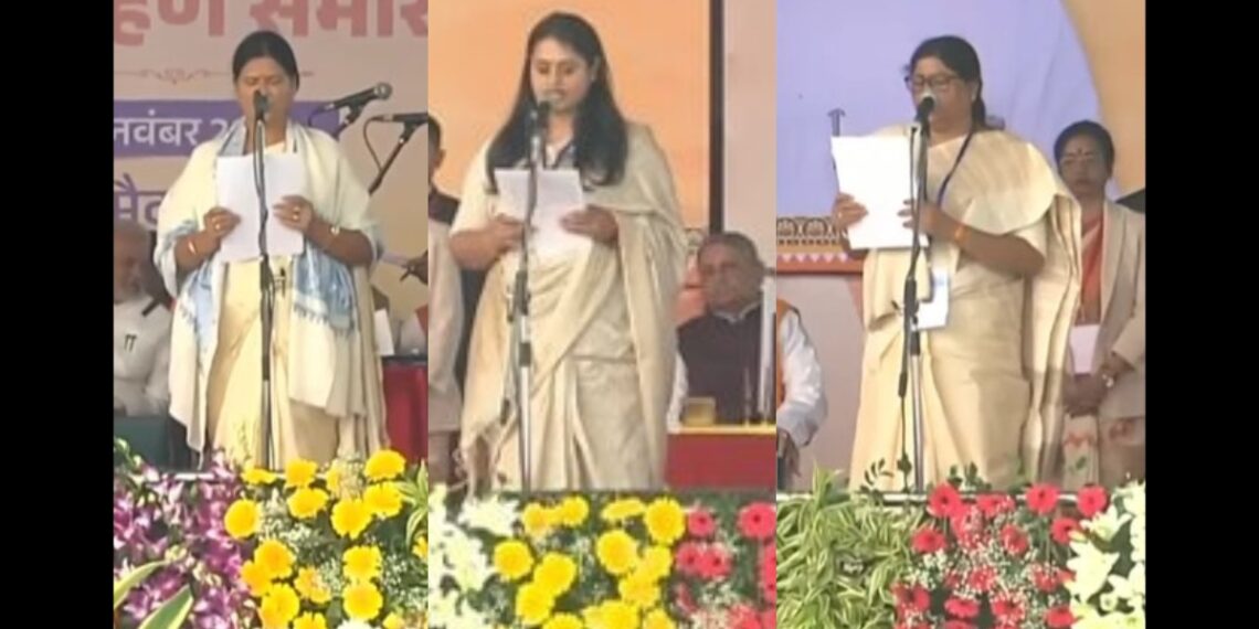 बिहार: नई एनडीए सरकार में इन तीन महिलाओं लेसी सिंह, रमा निषाद और श्रेयसी सिंह ने ली शपथ - Panchayati Times
