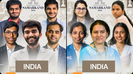 FIDE Chess Olympiad 2026: भारत खिताब बचाने उतरेगा, अर्जुन एरिगैसी और प्रज्ञानानंदा संभालेंगे जिम्मेदारी; महिला टीम टॉप सीड - Panchayati Times